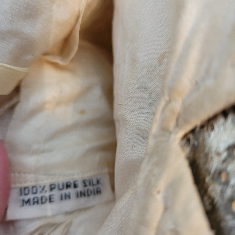 Vintage Beaded Floral Handbag Beautiful Colors, Pink, Green, Blue, and Gold - Picture 12 of 16